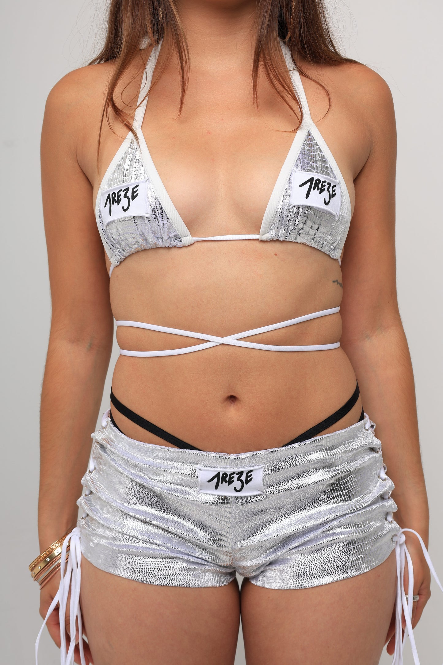 MINI PANT - PLATA