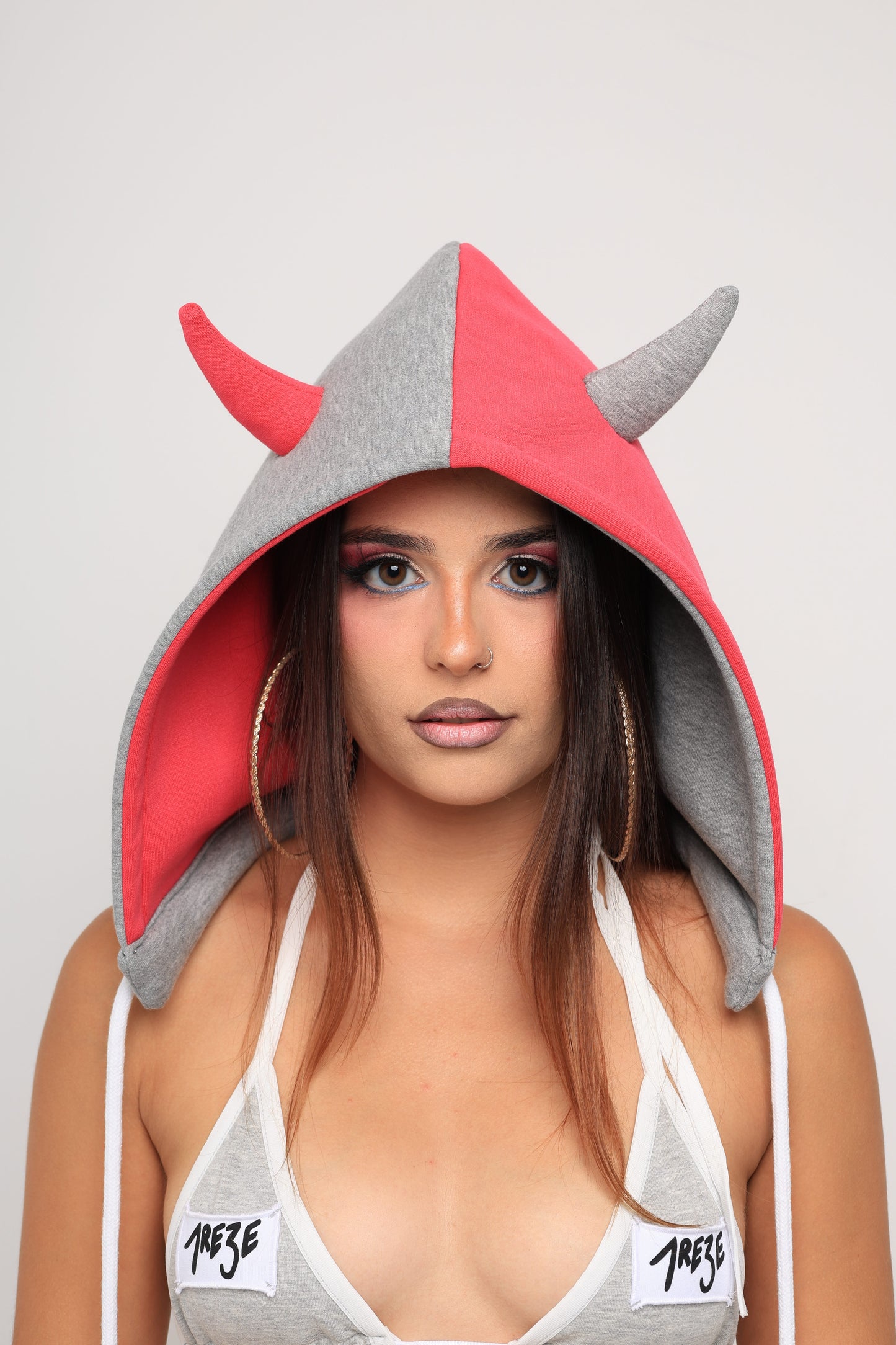 BICOLOR DEMON - GRIS/ROSA