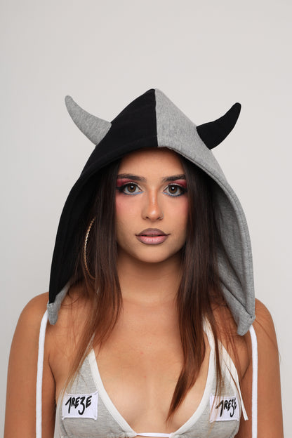 BICOLOR DEMON - GRIS/NEGRO
