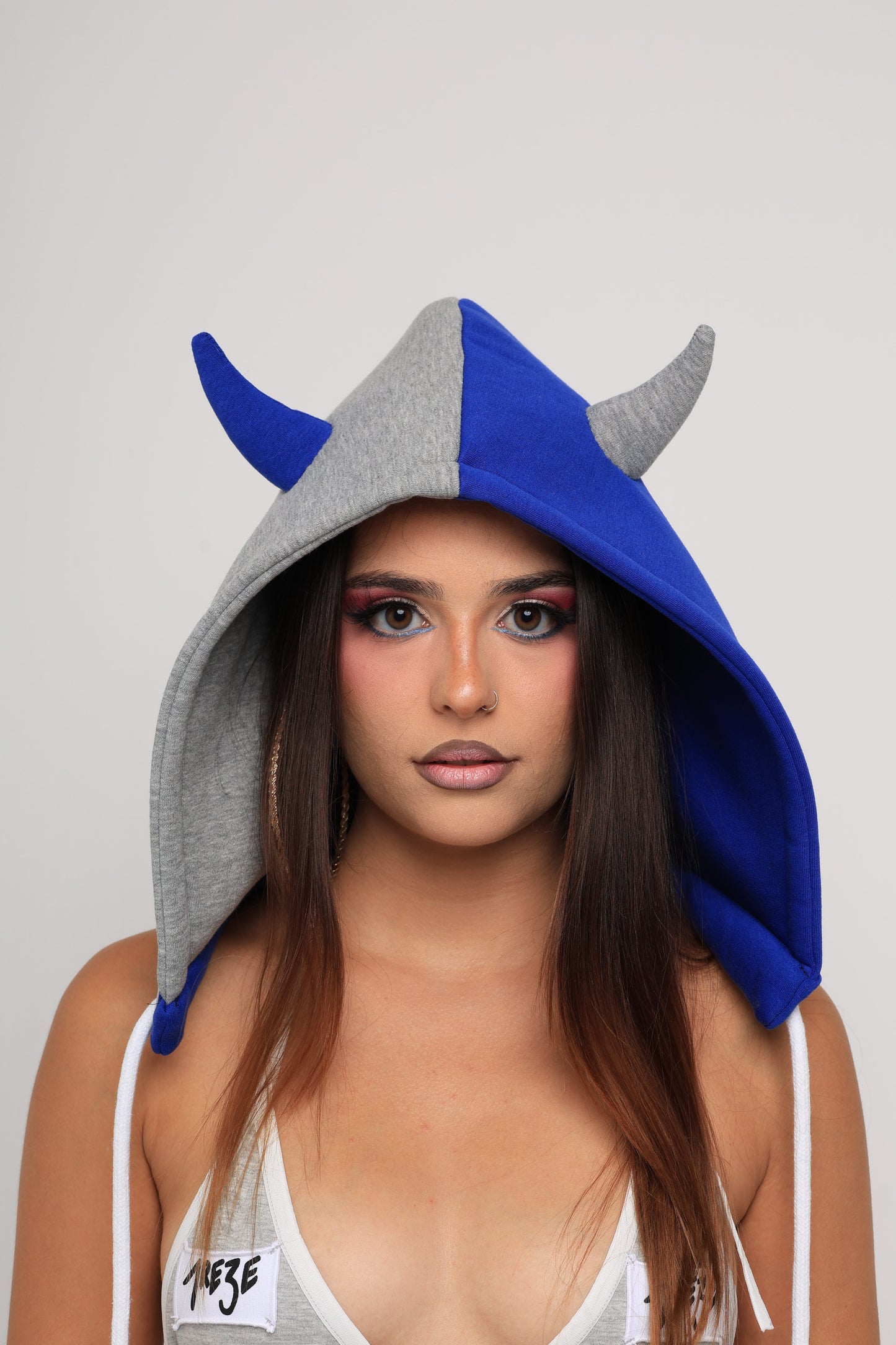 BICOLOR DEMON - GRIS/AZUL
